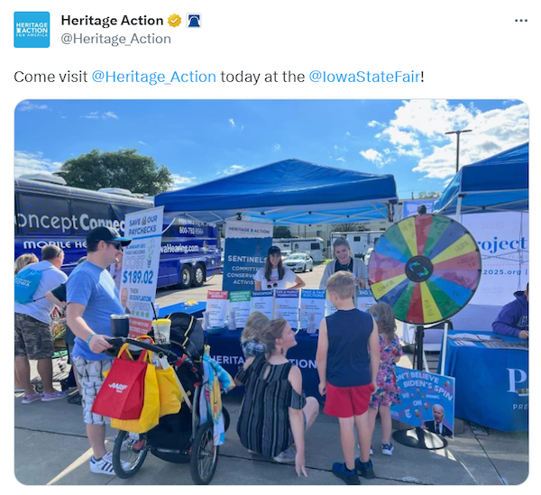 Heritage Action at Iowa State Fair