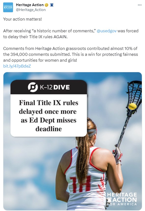 Tweet - Title IX rules delayed.jpg