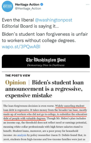 WaPo Opposes Student Loans.PNG